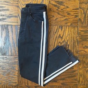 MOTHER Insider High-Rise Crop Step Fray Jeans